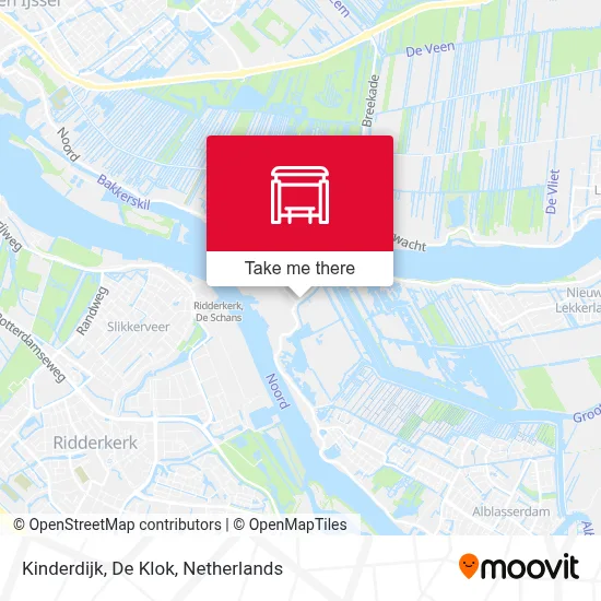 Kinderdijk, De Klok map