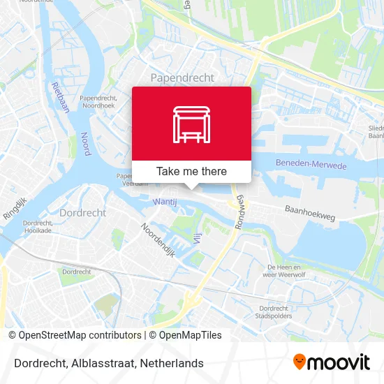 Dordrecht, Alblasstraat map