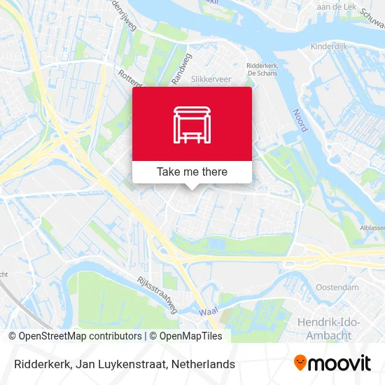 Ridderkerk, Jan Luykenstraat map