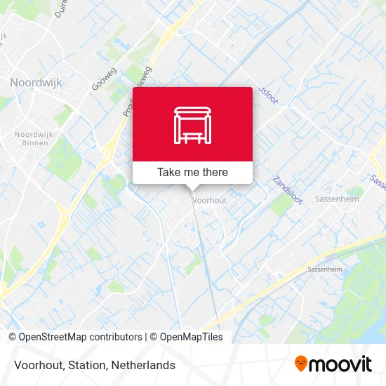 Voorhout, Station map