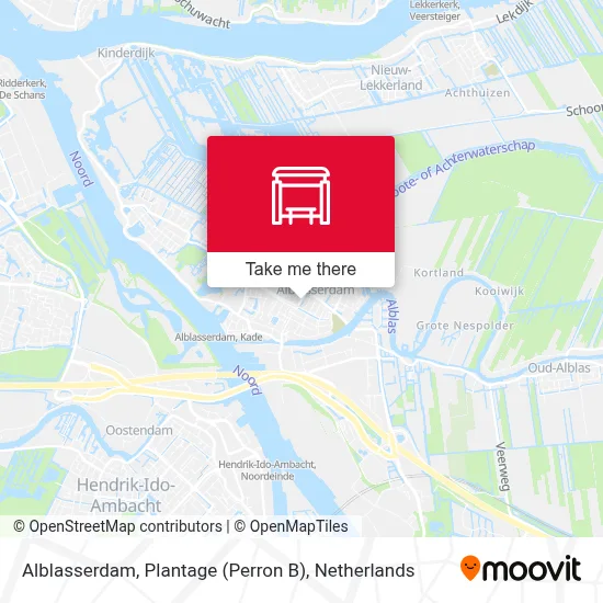 Alblasserdam, Plantage (Perron B) map