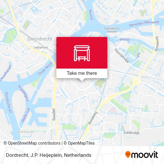 Dordrecht, J.P. Heijeplein map