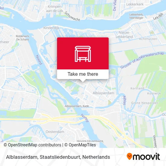 Alblasserdam, Staatsliedenbuurt map