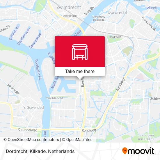 Dordrecht, Kilkade map