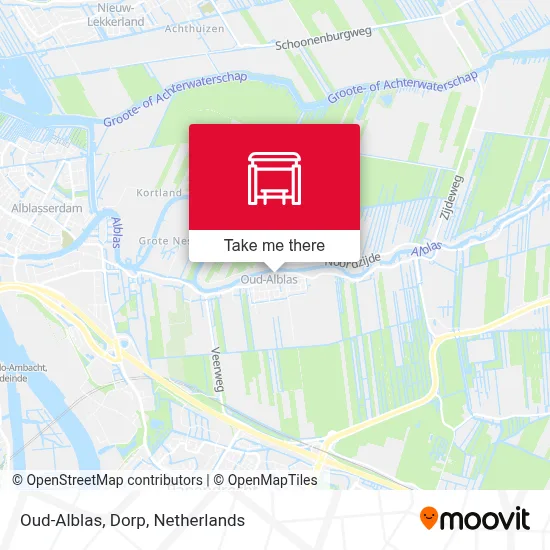 Oud-Alblas, Dorp map