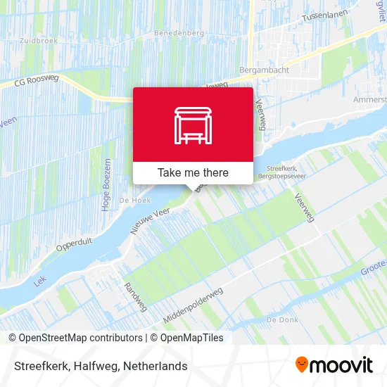 Streefkerk, Halfweg map