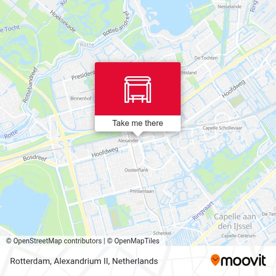 Rotterdam, Alexandrium II Karte