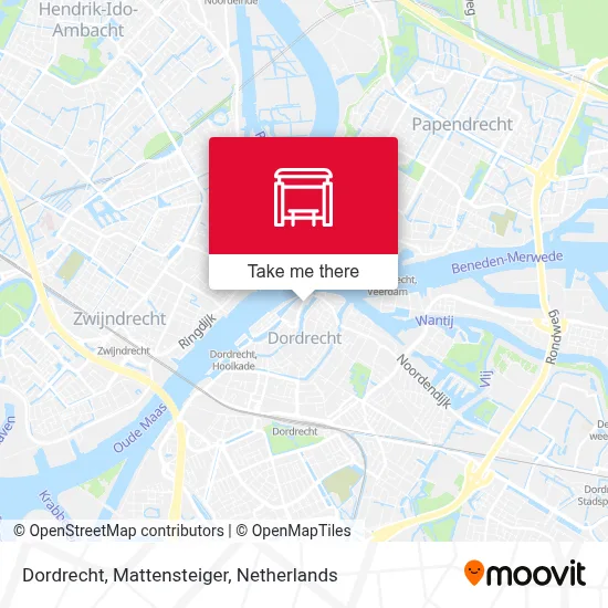 Dordrecht, Mattensteiger map