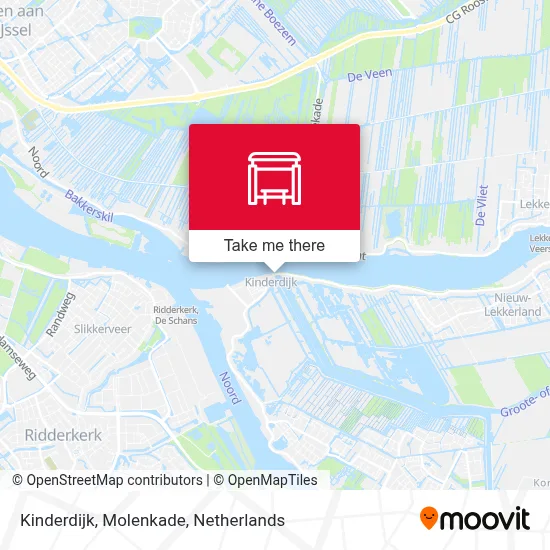 Kinderdijk, Molenkade map