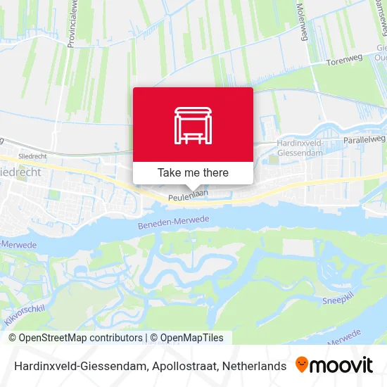 Hardinxveld-Giessendam, Apollostraat Karte