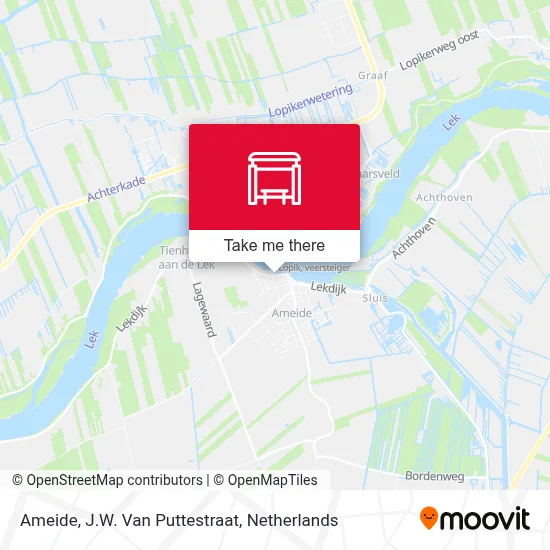 Ameide, J.W. Van Puttestraat Karte