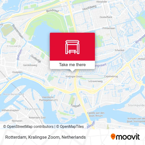 Rotterdam, Kralingse Zoom Karte