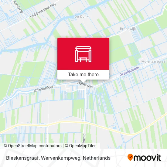 Bleskensgraaf, Wervenkampweg map