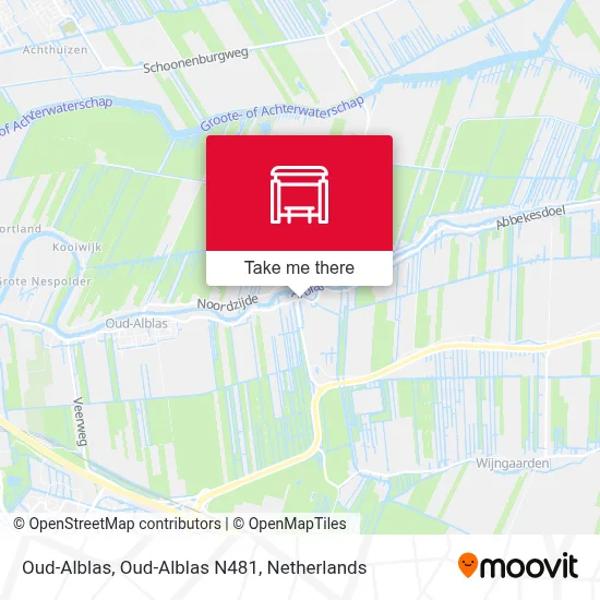 Oud-Alblas, Oud-Alblas N481 map