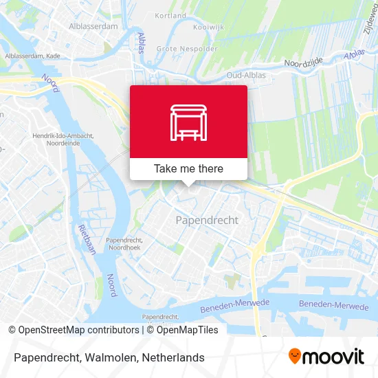 Papendrecht, Walmolen map