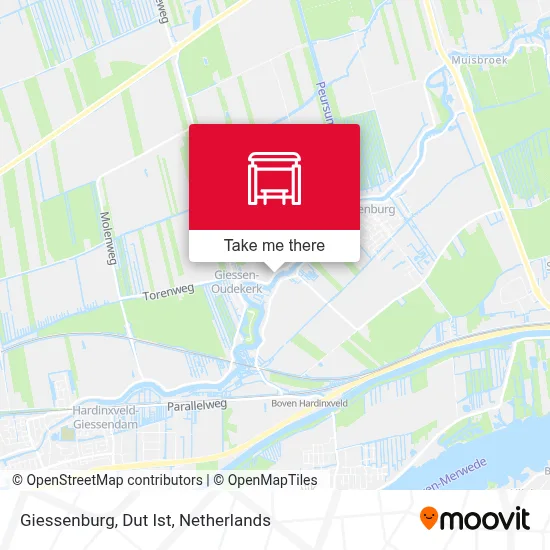 Giessenburg, Dut Ist Karte