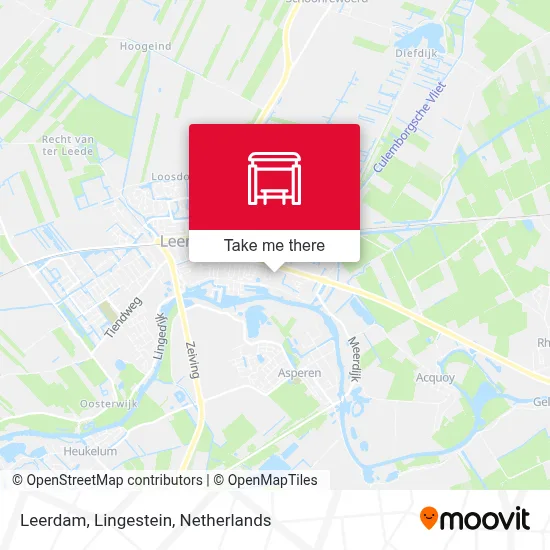 Leerdam, Lingestein map