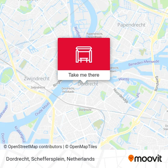 Dordrecht, Scheffersplein map
