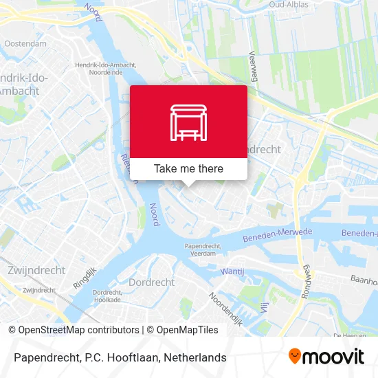 Papendrecht, P.C. Hooftlaan map