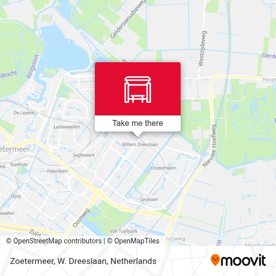 Zoetermeer, W. Dreeslaan Karte