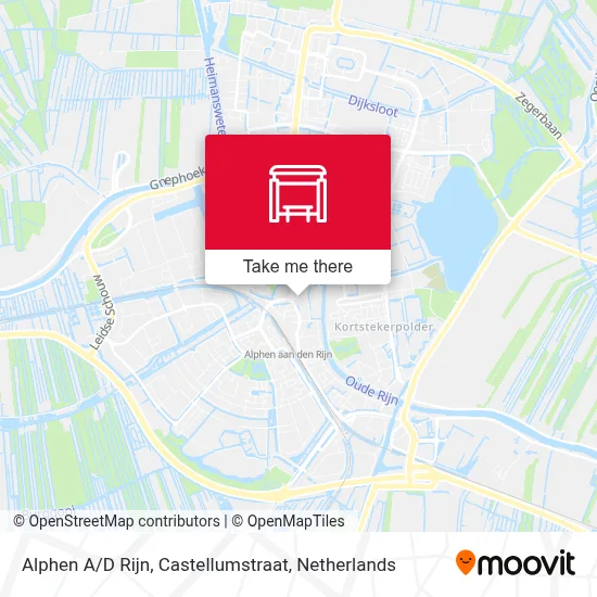 Alphen A / D Rijn, Castellumstraat map