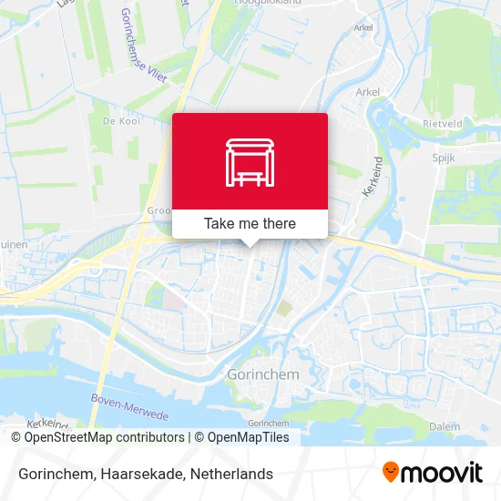 Gorinchem, Haarsekade map