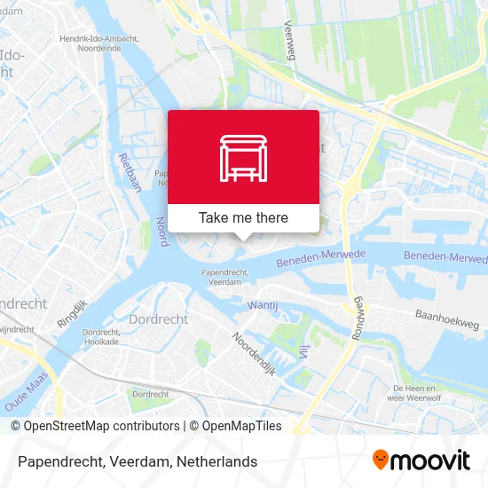 Papendrecht, Veerdam map
