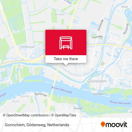 Gorinchem, Gildenweg map