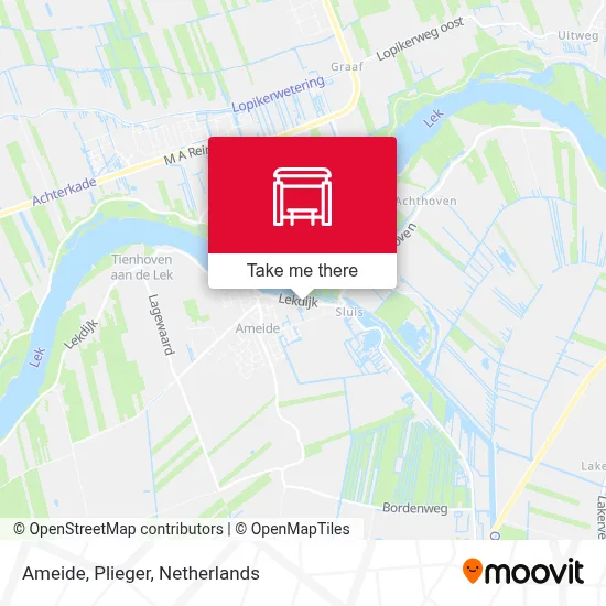 Ameide, Plieger Karte