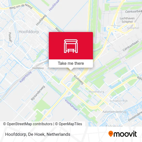 Hoofddorp, De Hoek Karte