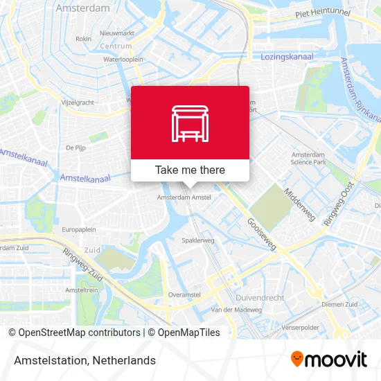 Amstelstation map