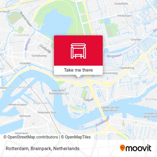 Rotterdam, Brainpark Karte