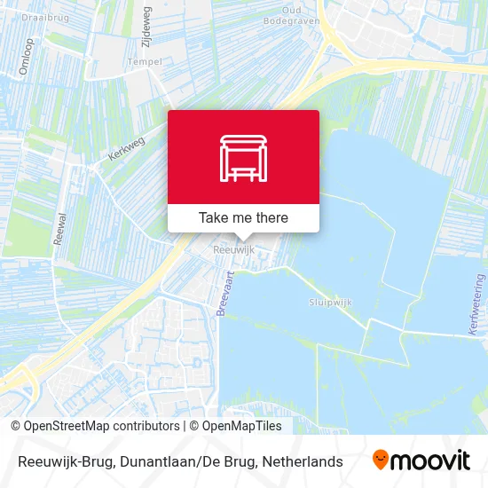 Reeuwijk-Brug, Dunantlaan / De Brug map