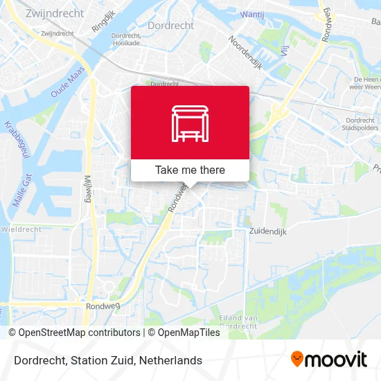 Dordrecht, Station Zuid map