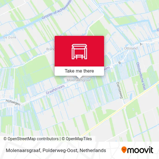 Molenaarsgraaf, Polderweg-Oost map