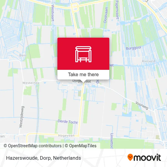 Hazerswoude, Dorp map