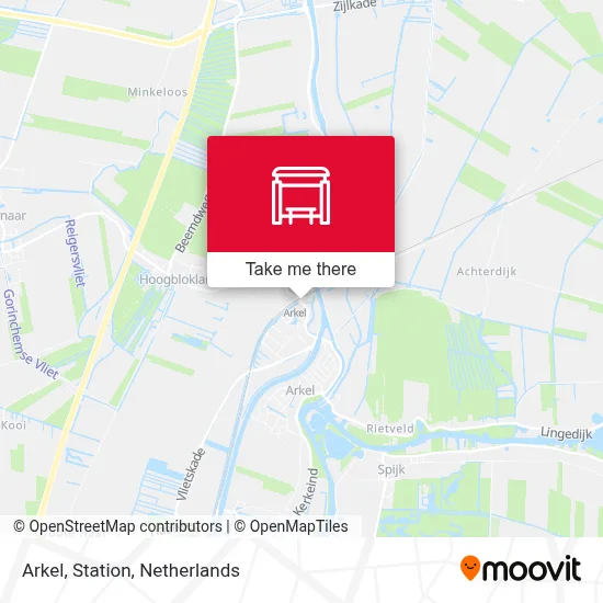 Arkel, Station map