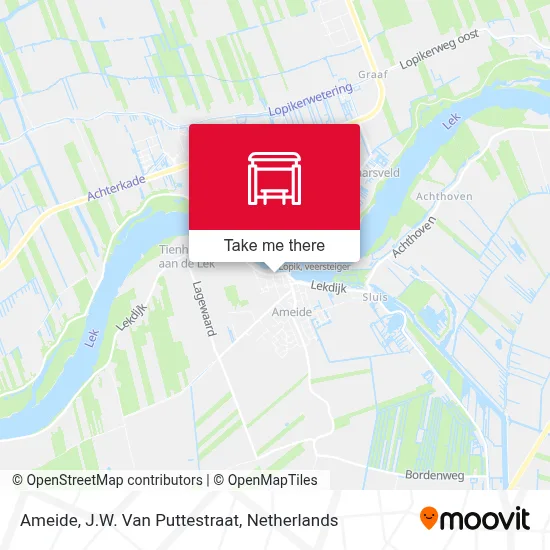 Ameide, J.W. Van Puttestraat Karte