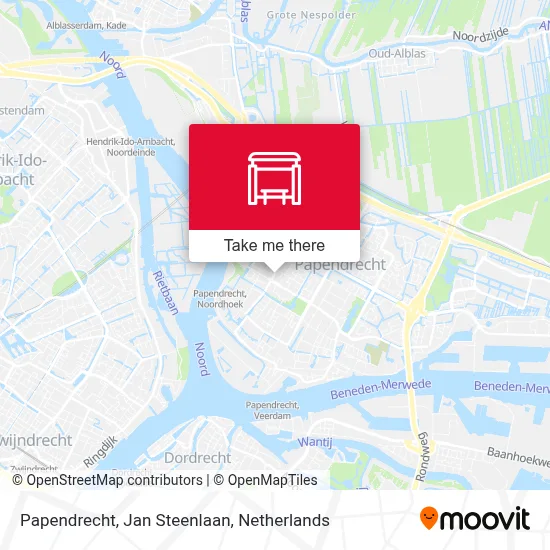 Papendrecht, Jan Steenlaan map