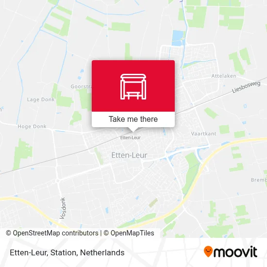 Etten-Leur, Station map