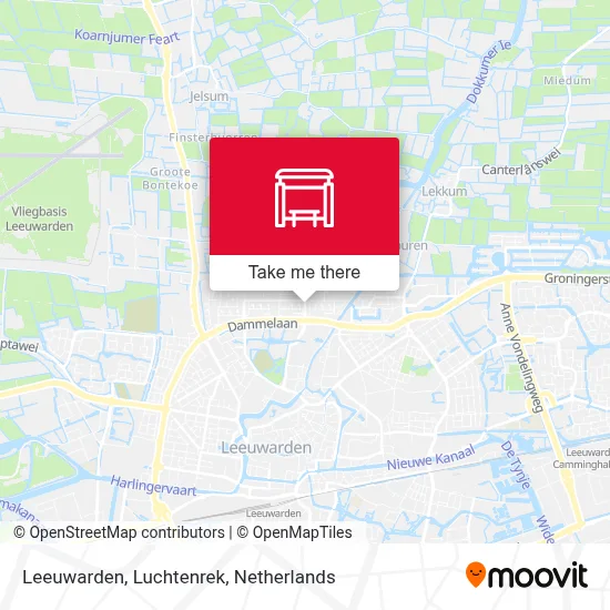 Leeuwarden, Luchtenrek map