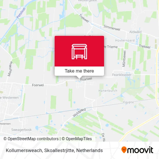 Kollumersweach, Skoallestrjitte map