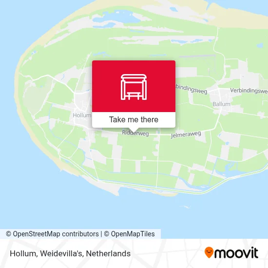 Hollum, Weidevilla's map