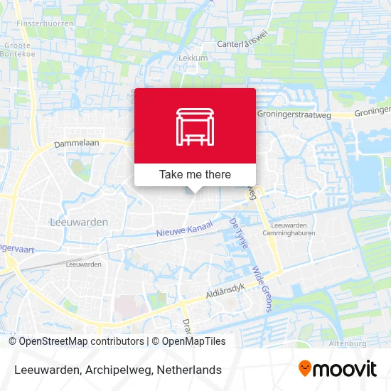 Leeuwarden, Archipelweg Karte