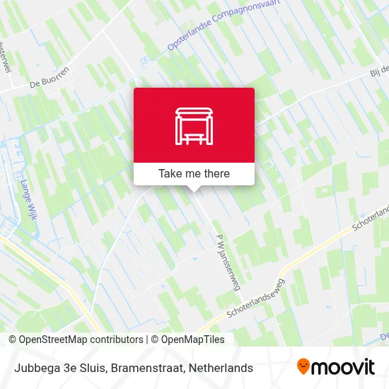Jubbega 3e Sluis, Bramenstraat map