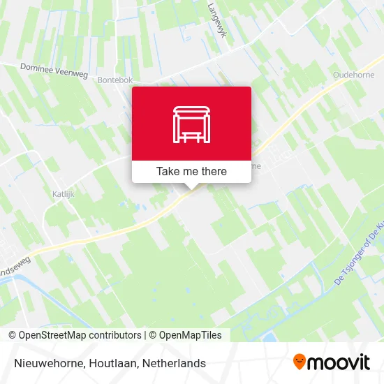 Nieuwehorne, Houtlaan map