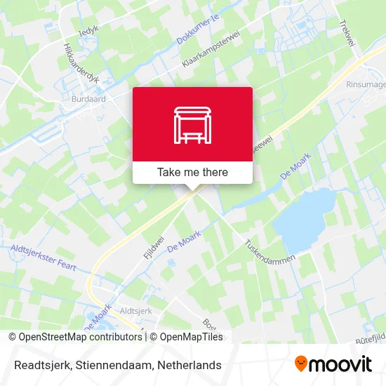 Readtsjerk, Stiennendaam map