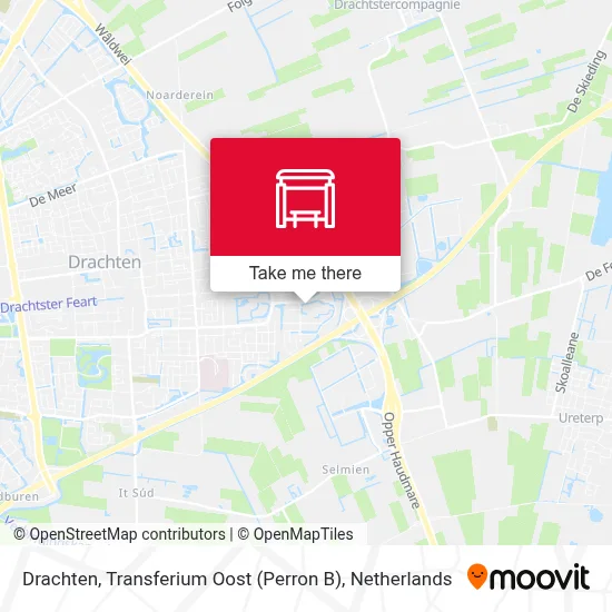 Drachten, Transferium Oost (Perron B) map