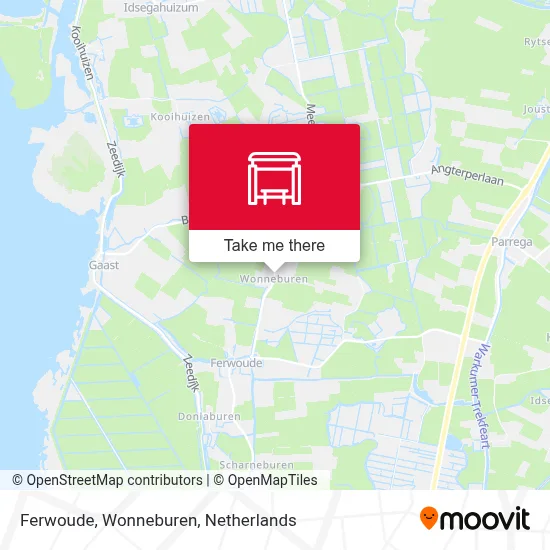 Ferwoude, Wonneburen map