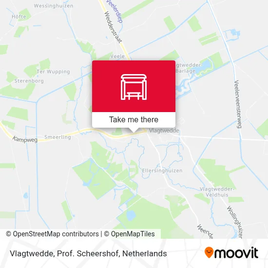 Vlagtwedde, Prof. Scheershof map